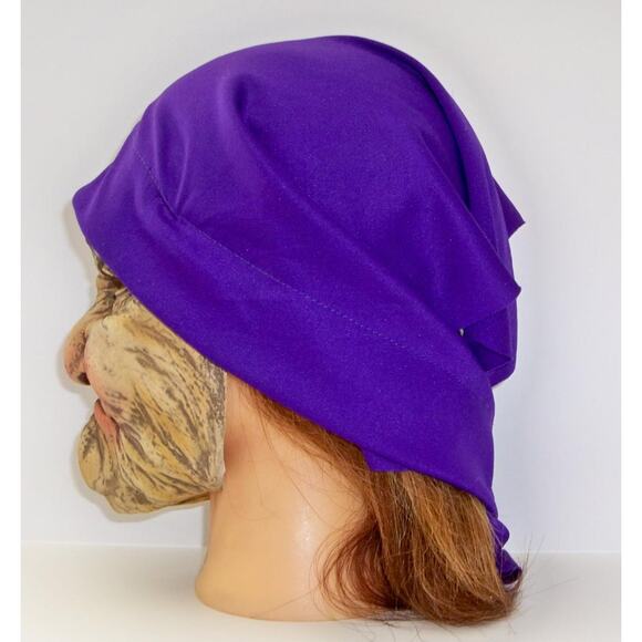 OLD WOMAN NANA LADY GRANNY WRINKLED WITH SCARF LATEX FACE MASK COSTUME - Picture 3 of 5